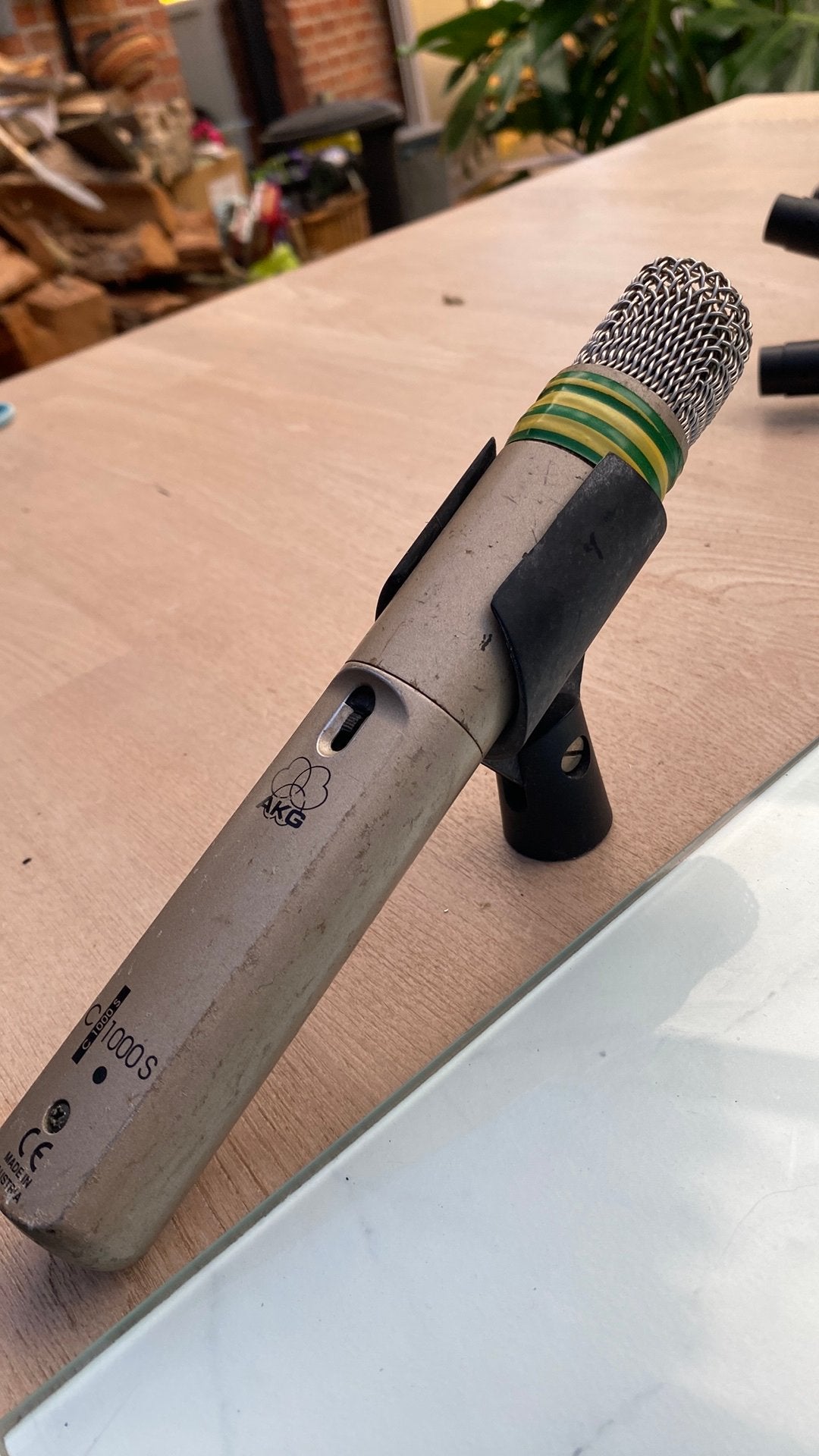 Microfoon akg c1000s made in Austria, Ophalen of Verzenden, Gebruikt, Studiomicrofoon