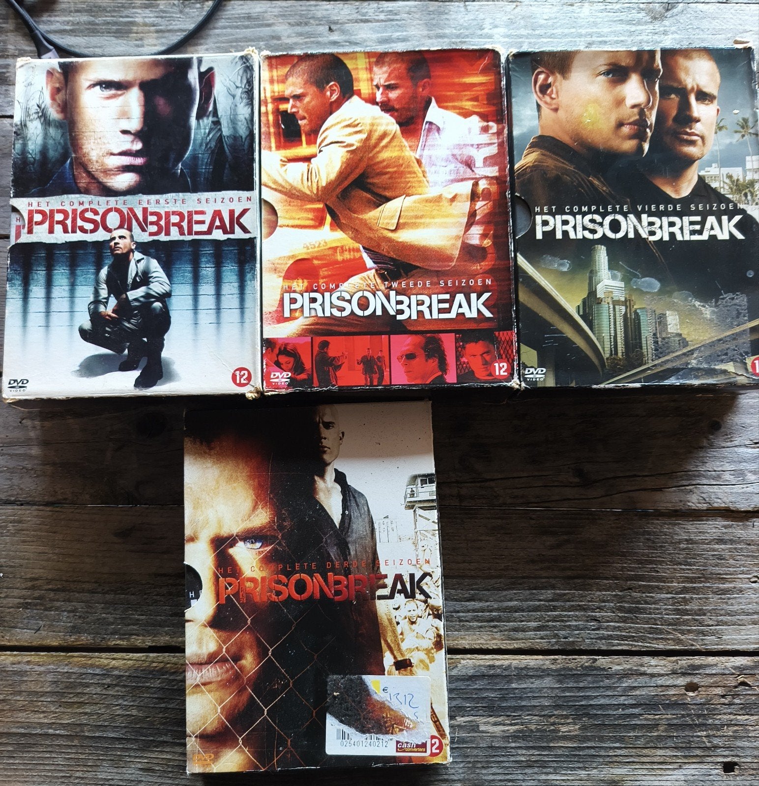 Coffret DVD complet de Prison Break — Saisons 1 à 4, Français, Saison 4, À partir de 16 ans, Utilisé