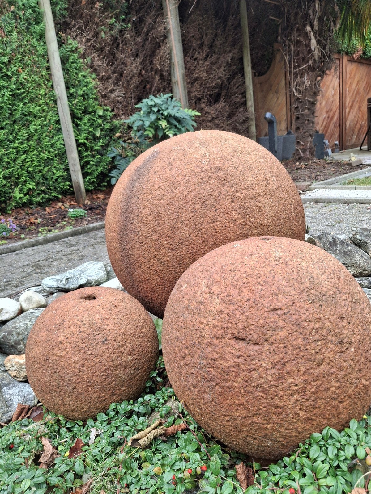 fonteinbollen, Tuin en Terras, Ophalen, Graniet, Fontein