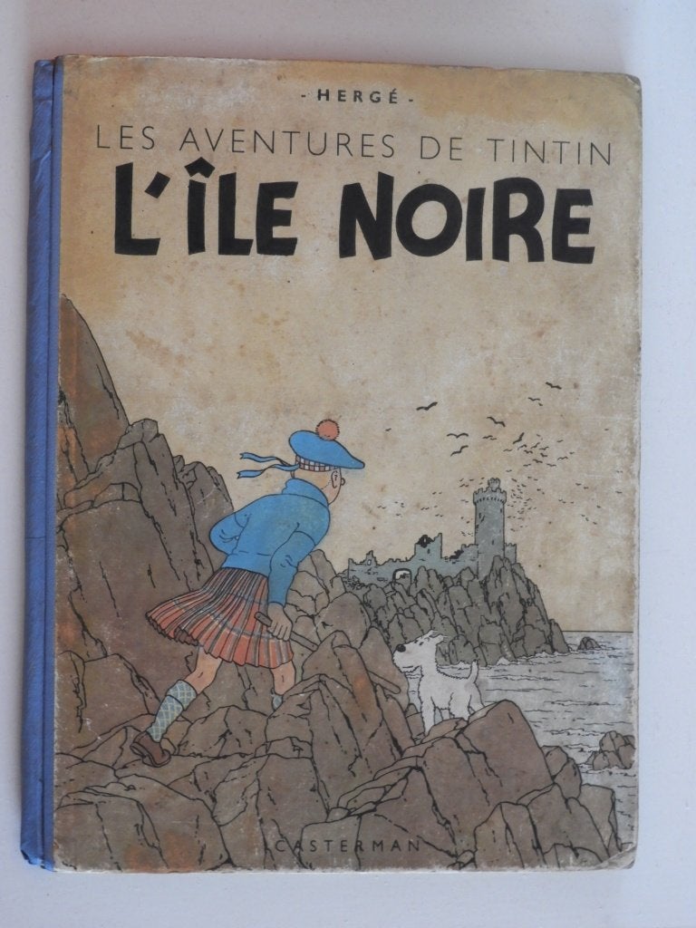 Les aventures de Tintin "L'île noire", Eén stripboek, Ophalen of Verzenden, Gelezen, Hergé.
