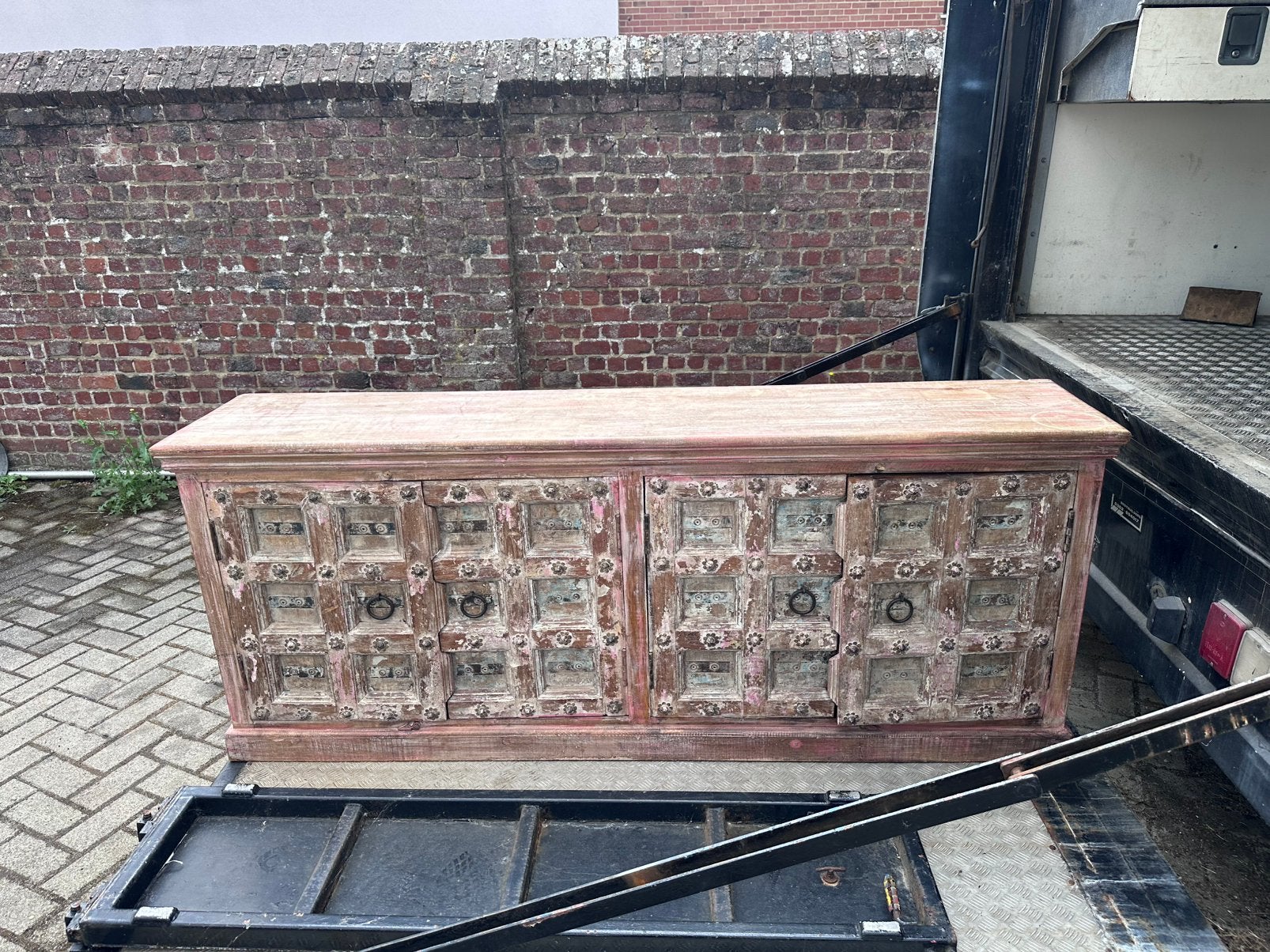 BUFFET INDIEN EN BOIS MASSIF, Ophalen, Gebruikt