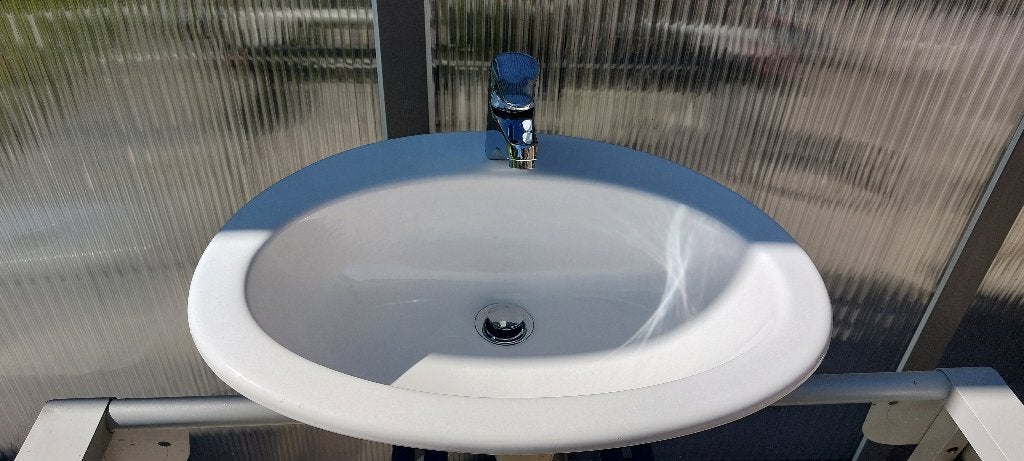 Lavabo + mitigeur, Ophalen, Gebruikt, Wastafel