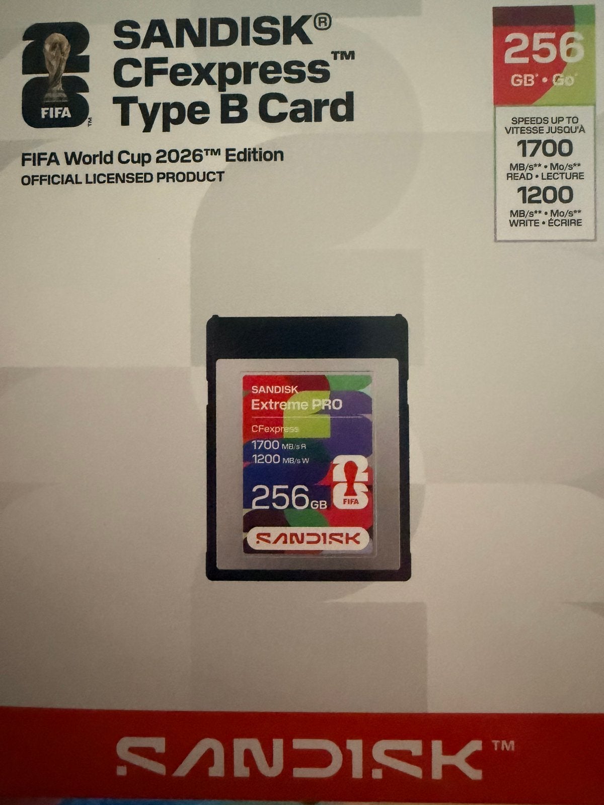 Sandisk CF express 256gb  Fifa, TV, Hi-fi & Vidéo, Enlèvement, Comme neuf