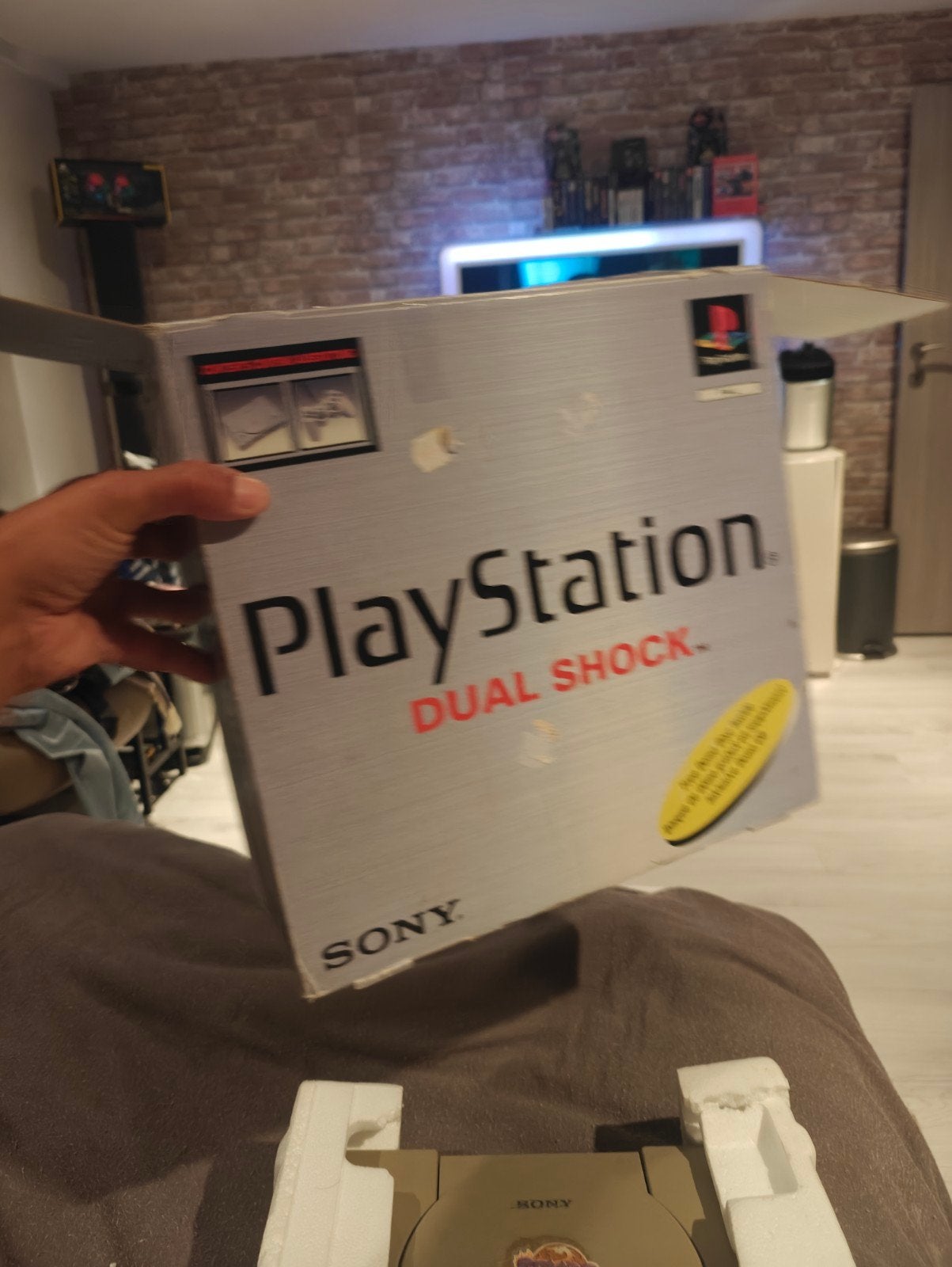 ps1 in orginele doos met boekje en controller, Games en Spelcomputers, Ophalen of Verzenden, Gebruikt, Met 1 controller