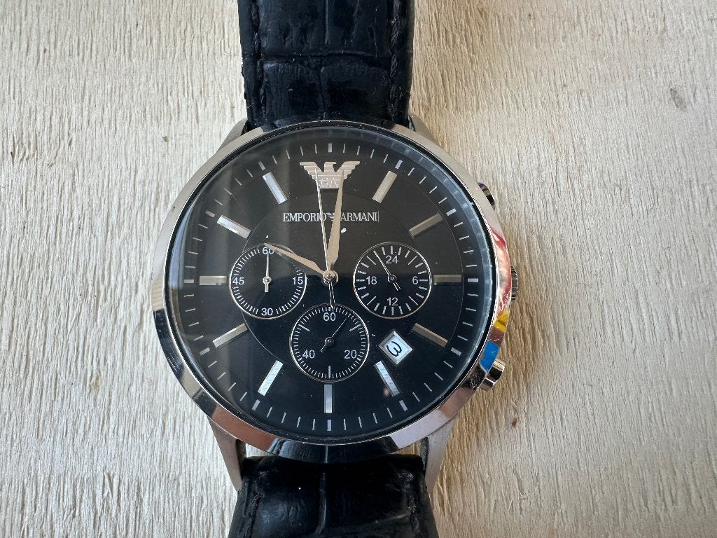 Armani horloge voor heren, Staal, Polshorloge, Ophalen, Overige merken