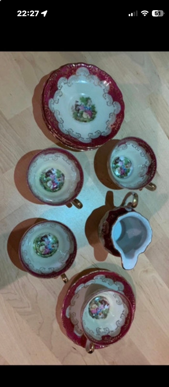 Novex porcelain mokka set, Antiek en Kunst, Ophalen