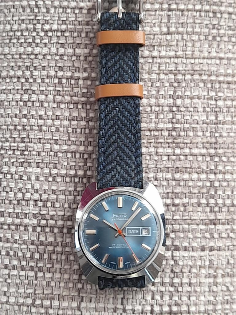 Fero Feldmann  Vintage  Herenhorloge Swiss Made, Bijoux, Sacs & Beauté, Enlèvement