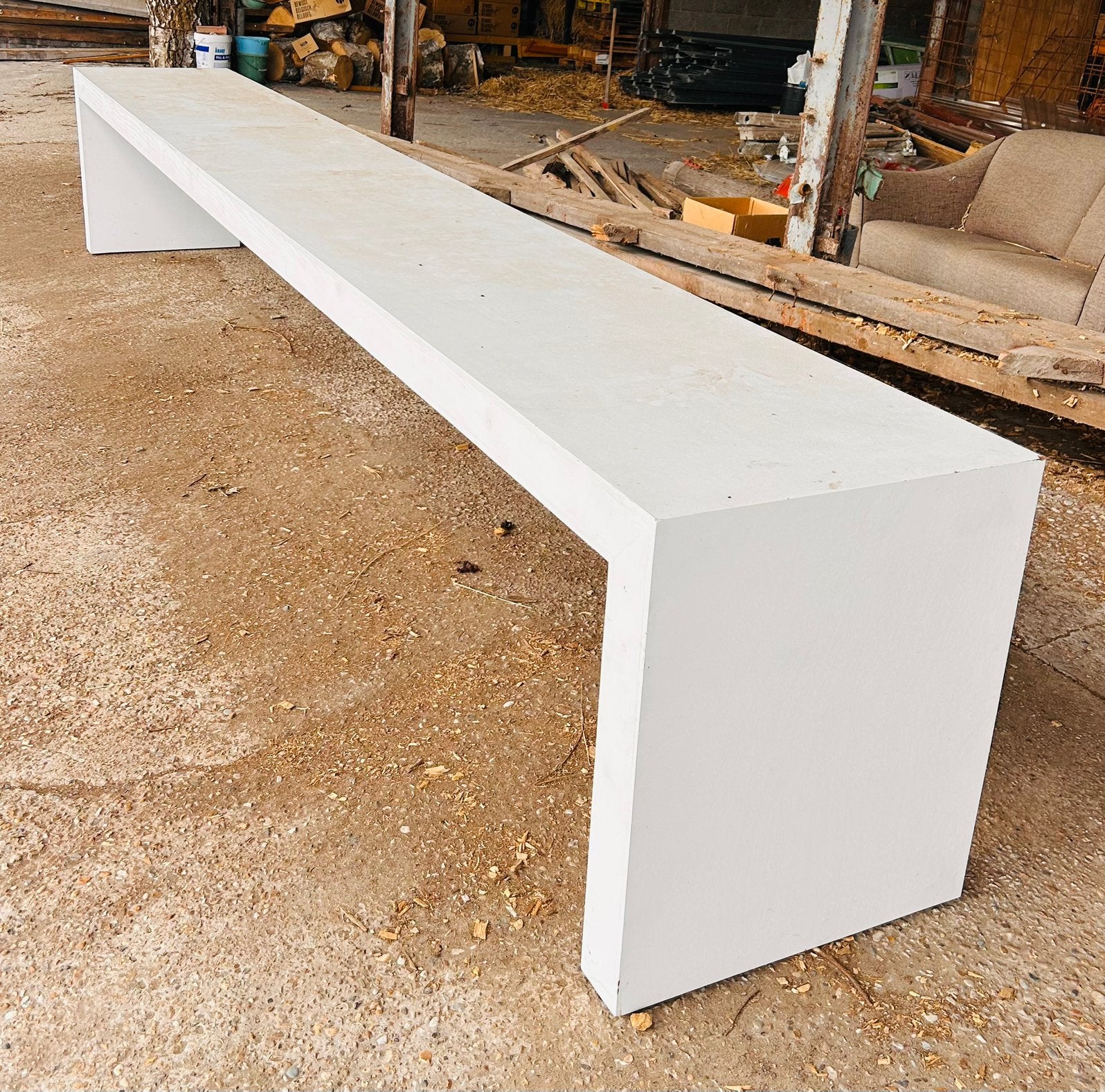 Tafel, Ophalen, Strak, Gebruikt, 200 cm of meer