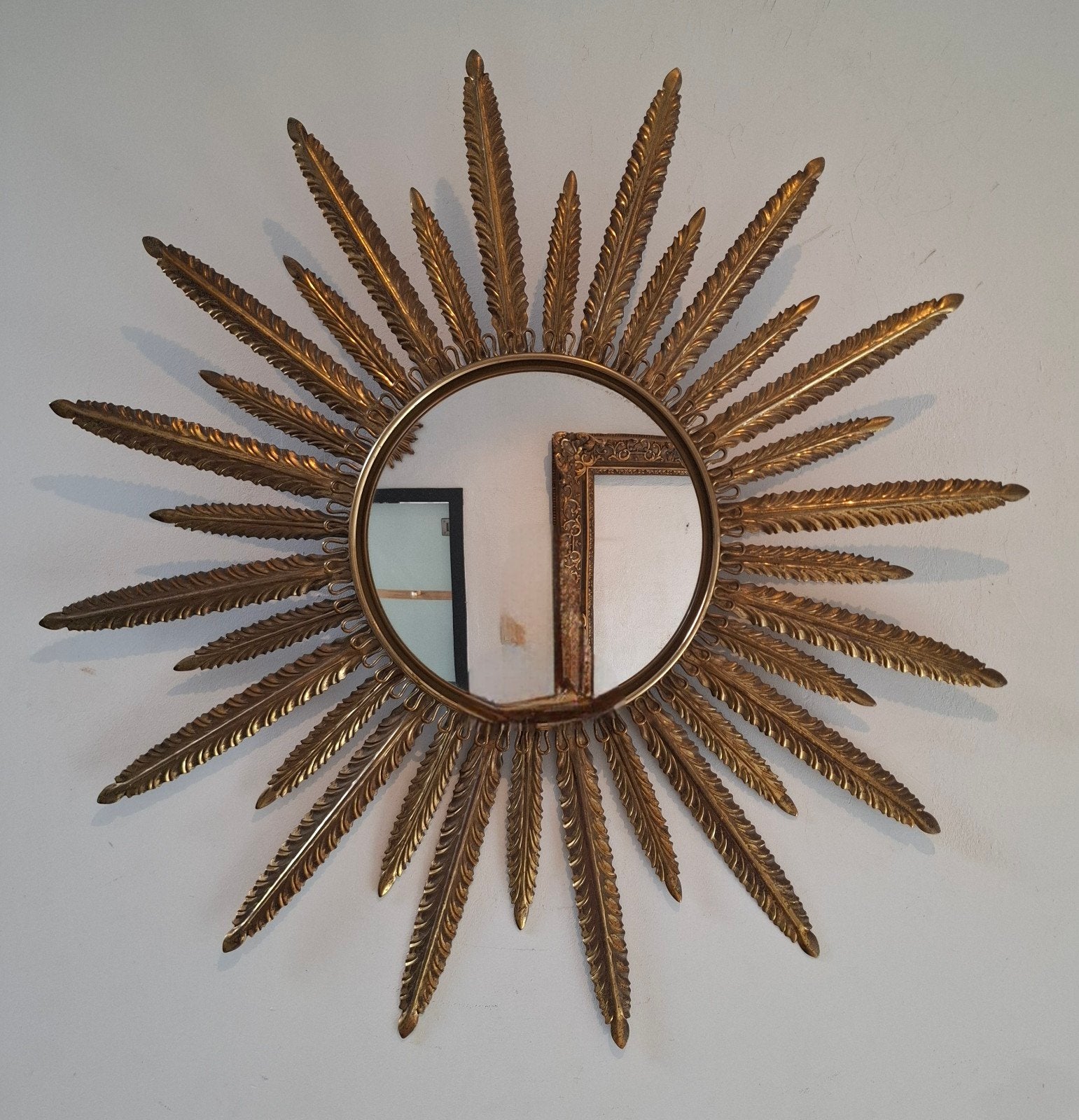 Zonnespiegel Miroir soleil 1960 deknudt verre convexe, Enlèvement ou Envoi