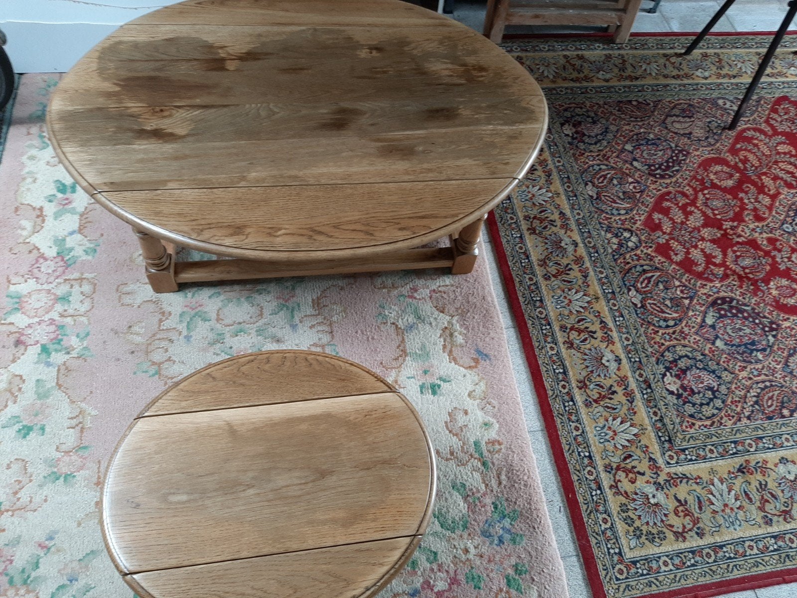 Salontafel Eik, Ophalen