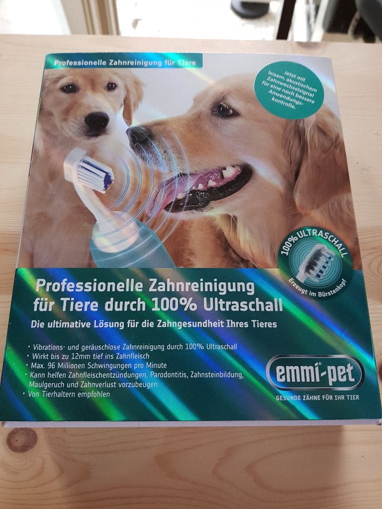 Tandverzorgingsset Emmi-pet ultrasonic, Dieren en Toebehoren, Ophalen, Zo goed als nieuw