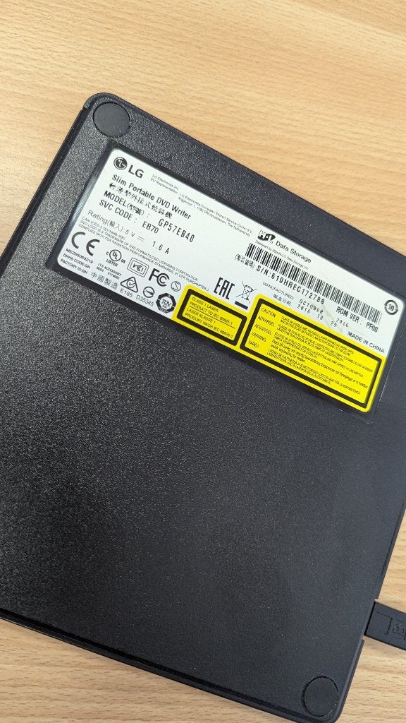 LG Slim Portable DVD Writer, Computers en Software, Zo goed als nieuw, Extern, Dvd, MacOS
