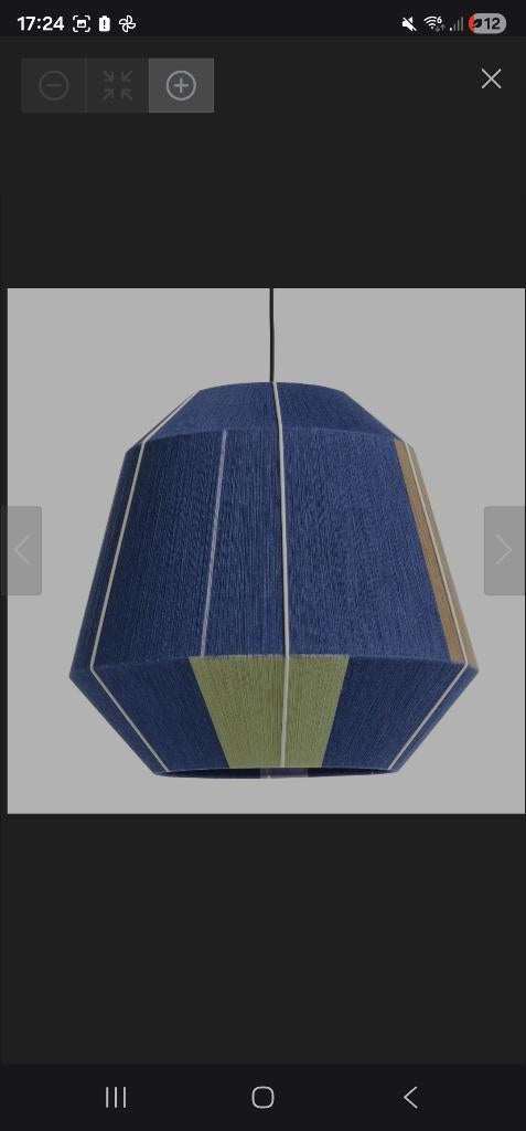 Hay bonbon lampenkap 500, Blauw, Nieuw, Ophalen of Verzenden, 50 cm of meer