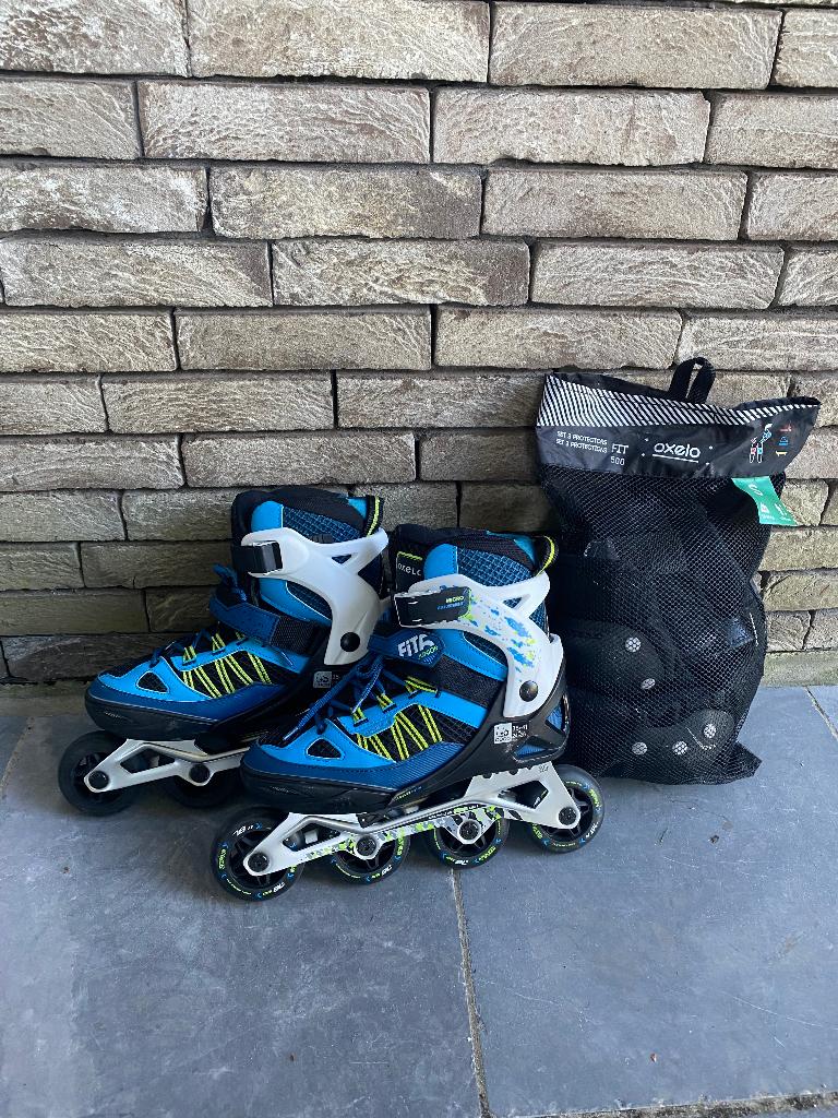 Oxelo inline skates, Sport en Fitness, Verstelbaar, Zo goed als nieuw, Inline skates 4 wielen, Dames