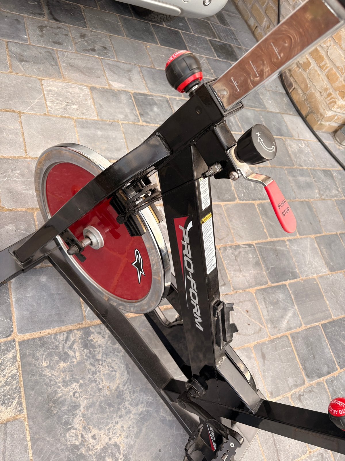 Spinning fiets, Ophalen, Gebruikt