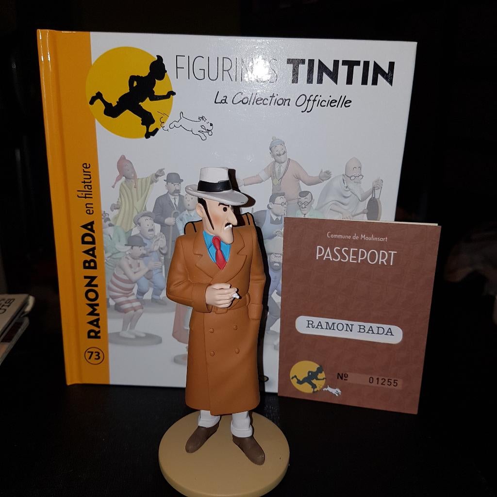 tintin figurine officielle 73, Enlèvement ou Envoi, Tintin, Comme neuf, Statue ou Figurine