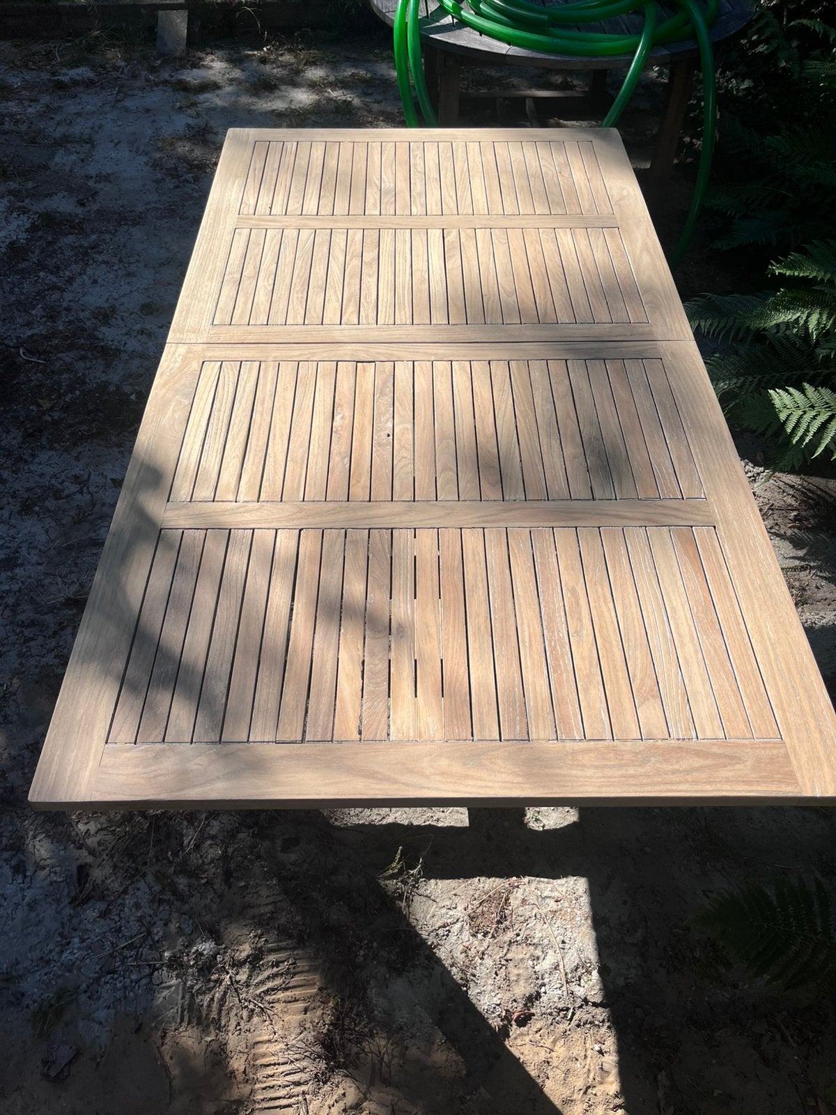 Teak tuintafel, Ophalen, Zo goed als nieuw, Rechthoekig, Teakhout