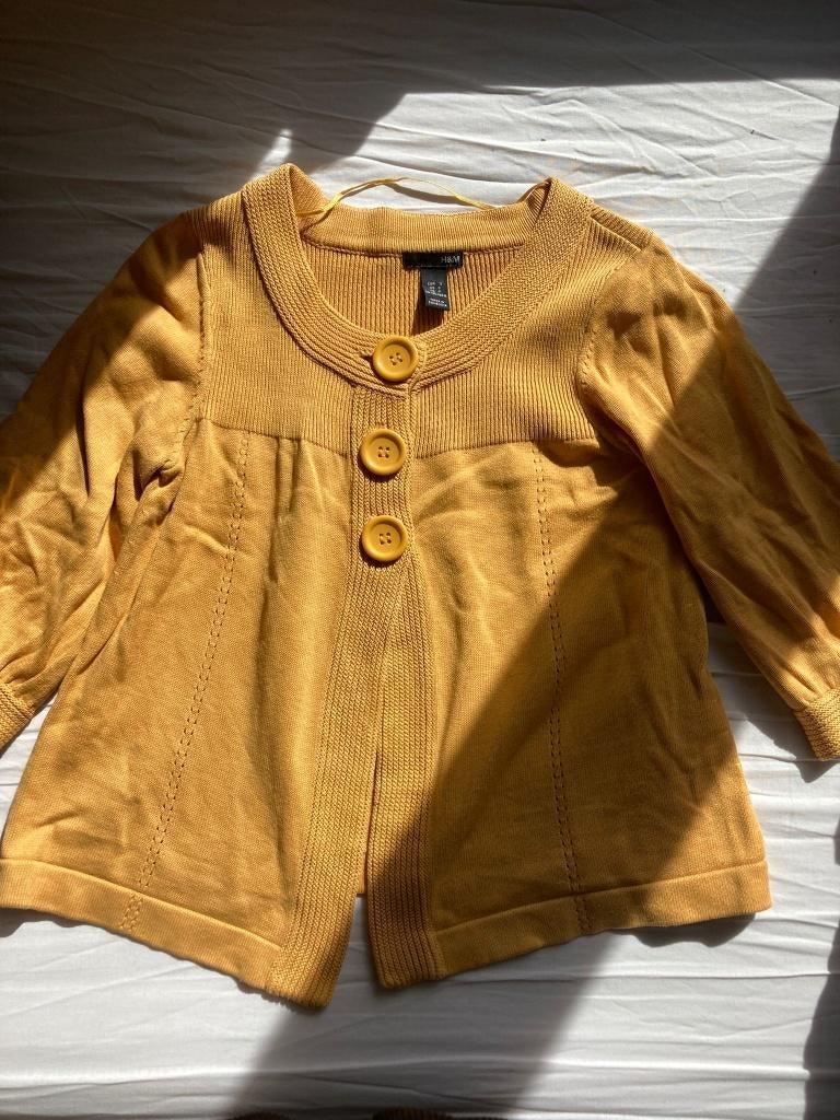 Gele vintage gilets, H&M, Geel, Ophalen of Verzenden, Zo goed als nieuw