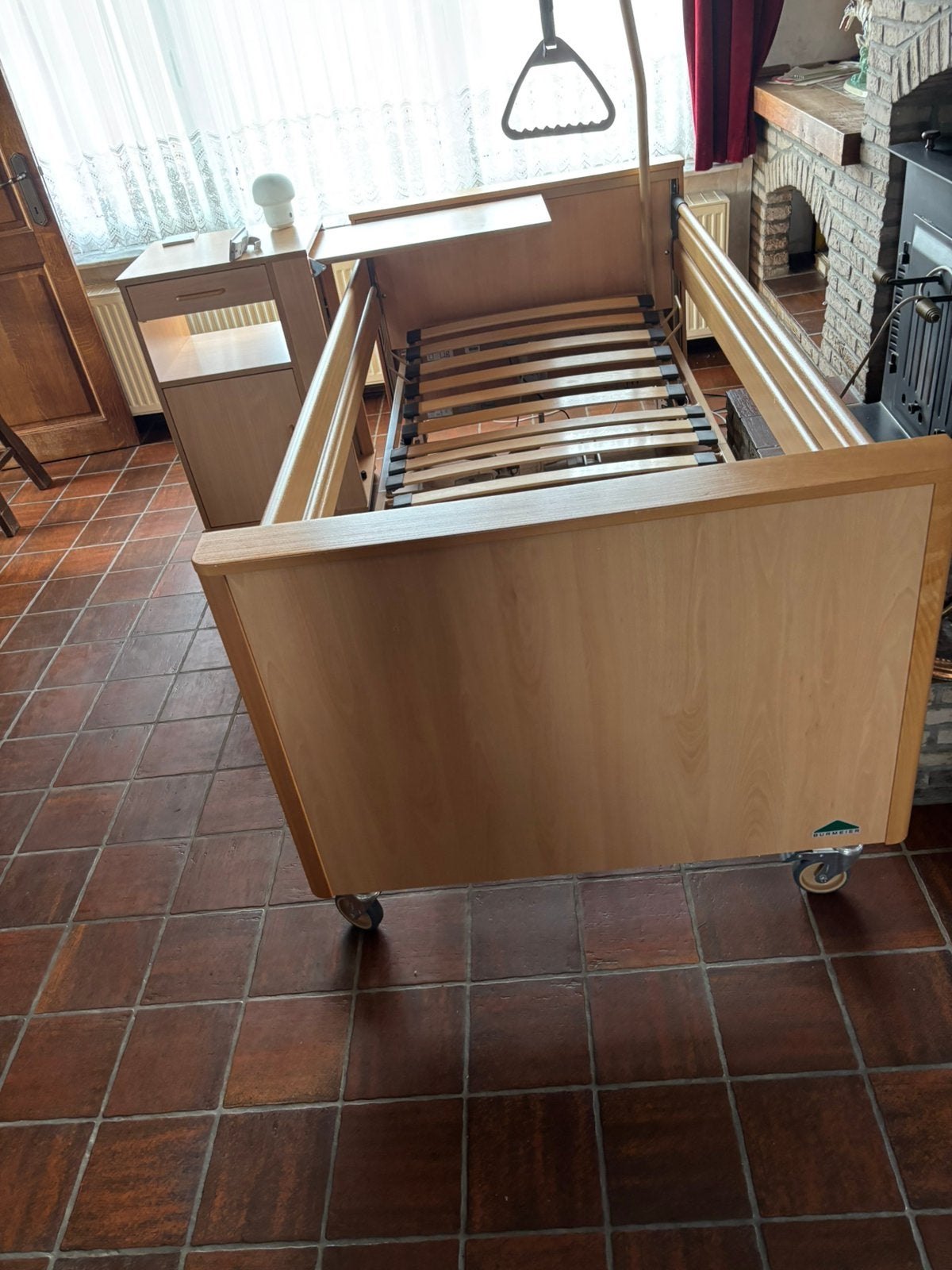 Thuiszorgbed, 90 cm, Brun, Enlèvement, Bois