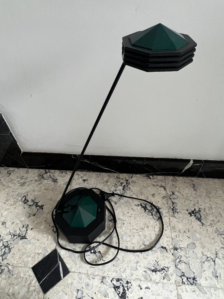 Vintage Halogeen bureaulamp, Ophalen, Gebruikt, 52 cm, Met stekker