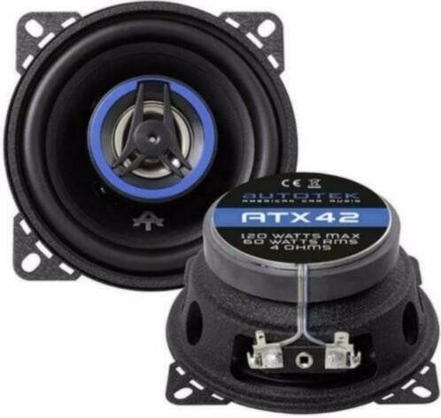 AutoTek ATX42 tweeweg coax-luidsprekers 10cm, Auto diversen, Autospeakers, Ophalen of Verzenden, Nieuw