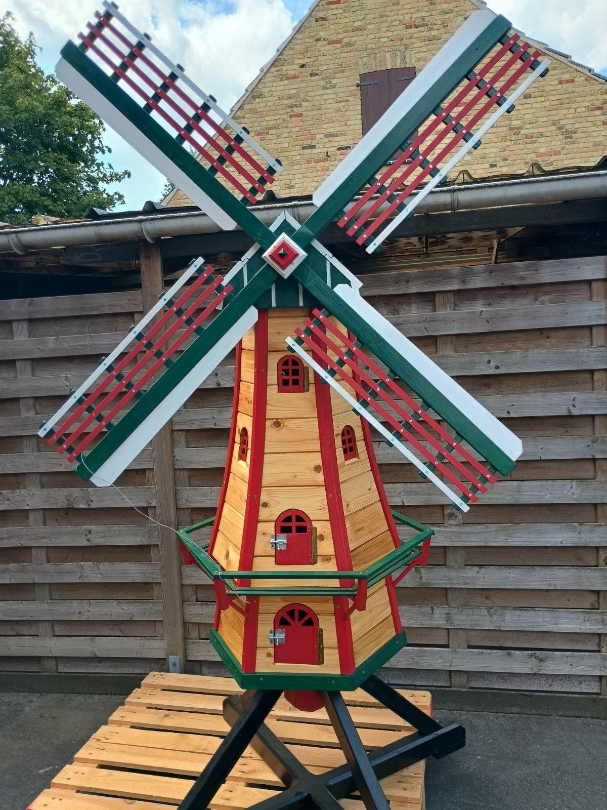 Grote houten windmolen ( Nieuw ), Tuin en Terras, Ophalen