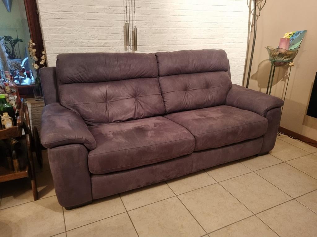 2 zits stoffen bank, Huis en Inrichting, Ophalen