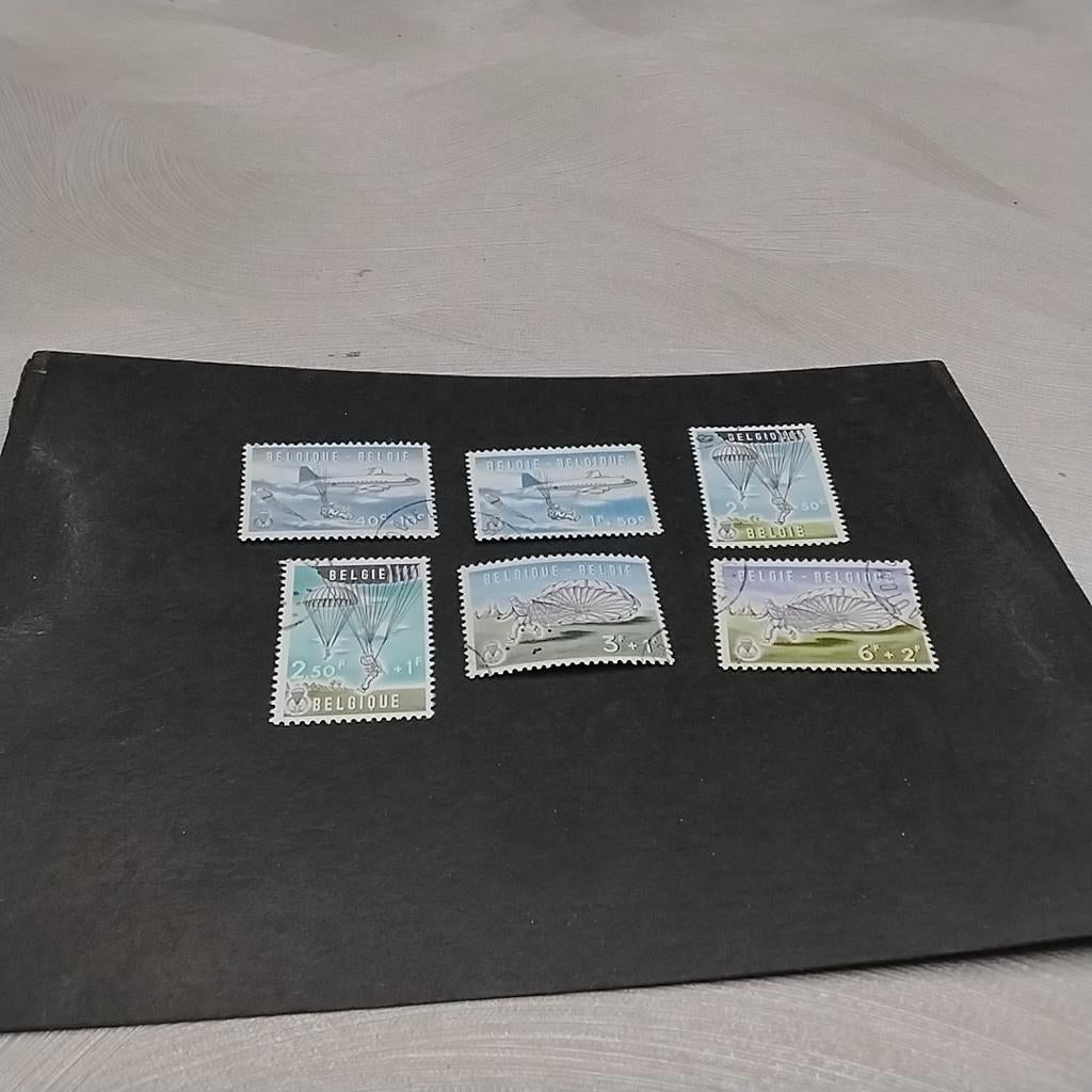 BELGIQUE 1133/38 timbrée avec cote 13,50€, Enlèvement ou Envoi, Oblitéré