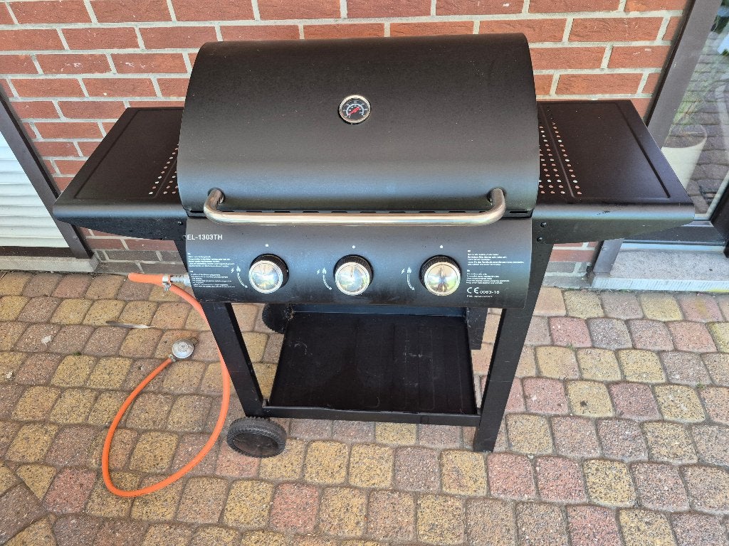 Gasbarbecue 3 pits, Tuin en Terras, Ophalen, Gebruikt