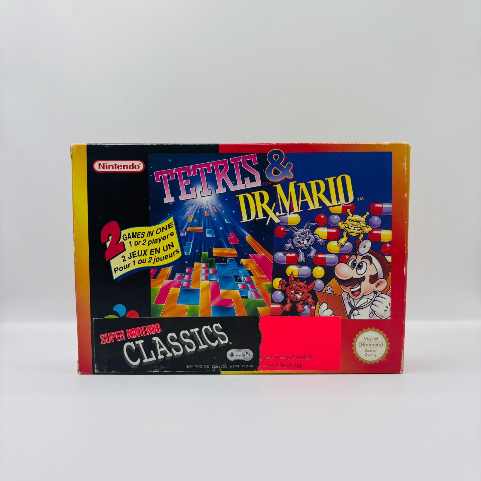 Tetris et Dr. Mario Super Nintendo, Enlèvement ou Envoi, Comme neuf, Puzzle et Éducatif, À partir de 3 ans