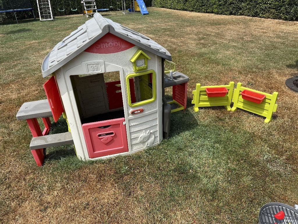 Maison Smoby Neo Jura Lodge + extensions et accessoires, Enlèvement, Utilisé, Plastique