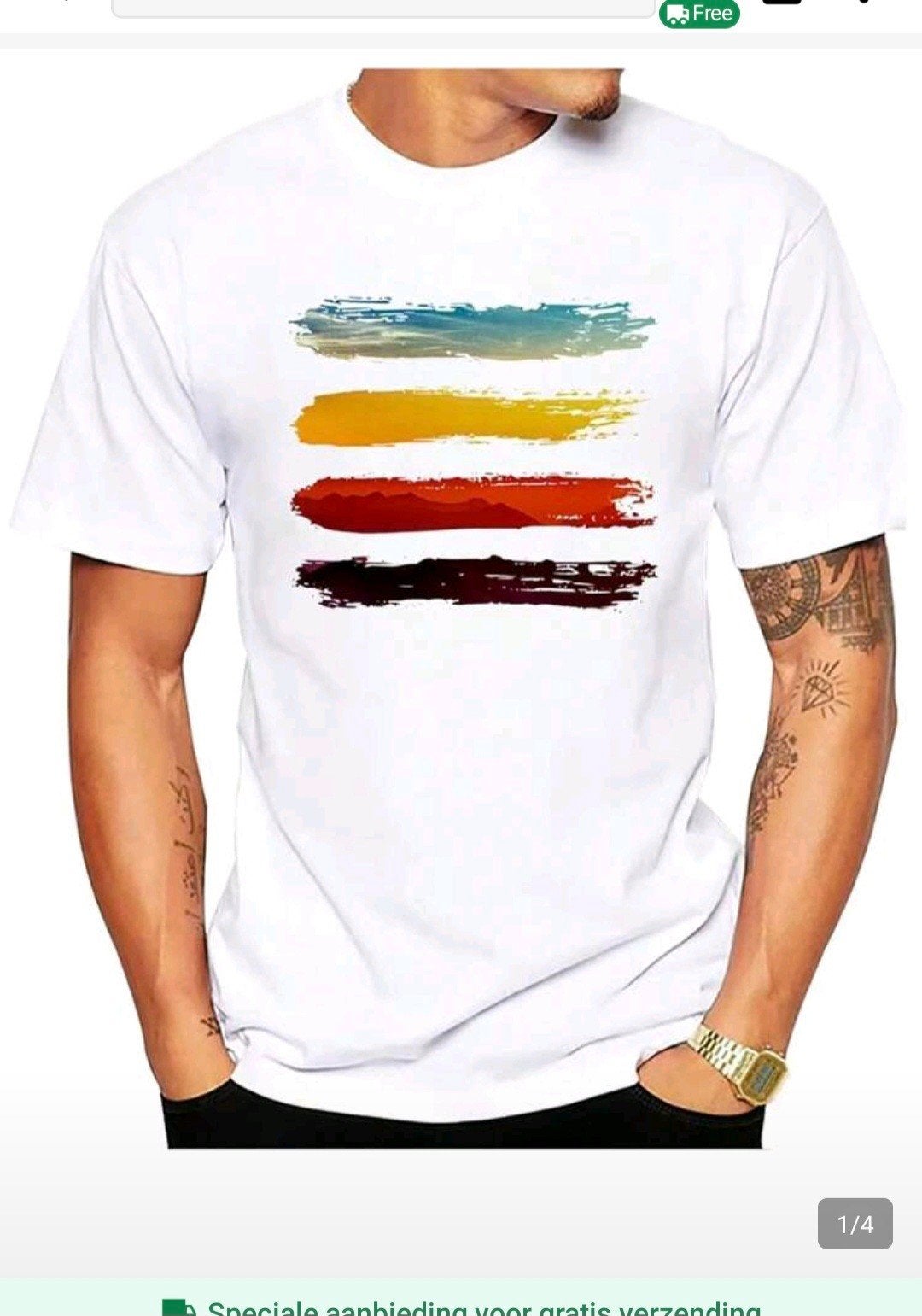 Nieuw! Tshirt maat L, Kleding | Heren, T-shirts, Ophalen of Verzenden, Nieuw, Maat 52/54 (L), Shein