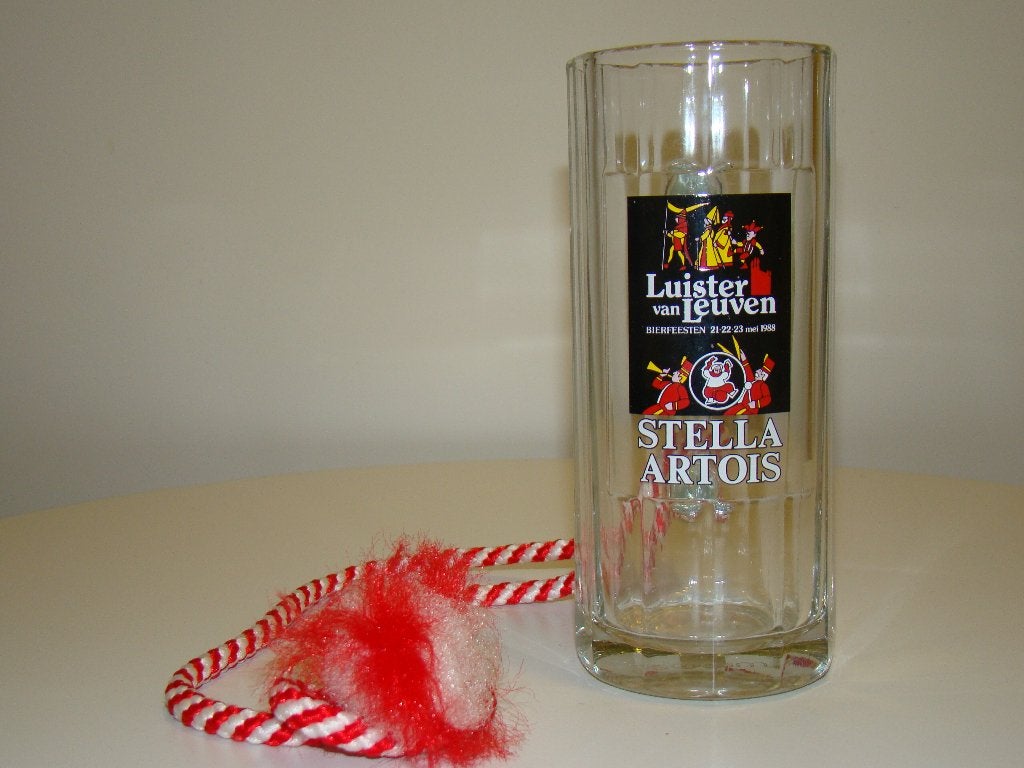 Stella Artois Bierglas 30 cl - Luister van Leuven - 1988, Verzamelen, Ophalen of Verzenden, Nieuw, Glas of Glazen, Stella Artois