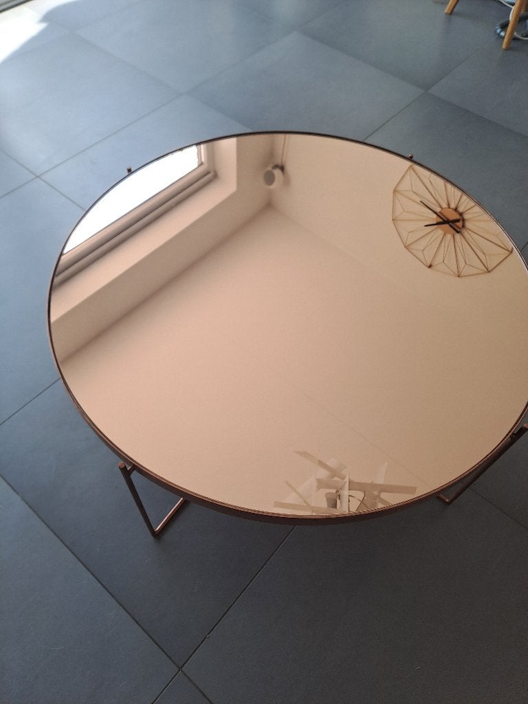 Table basse, Huis en Inrichting, Tafels | Salontafels, Ophalen, Gebruikt, 50 tot 100 cm, Rond