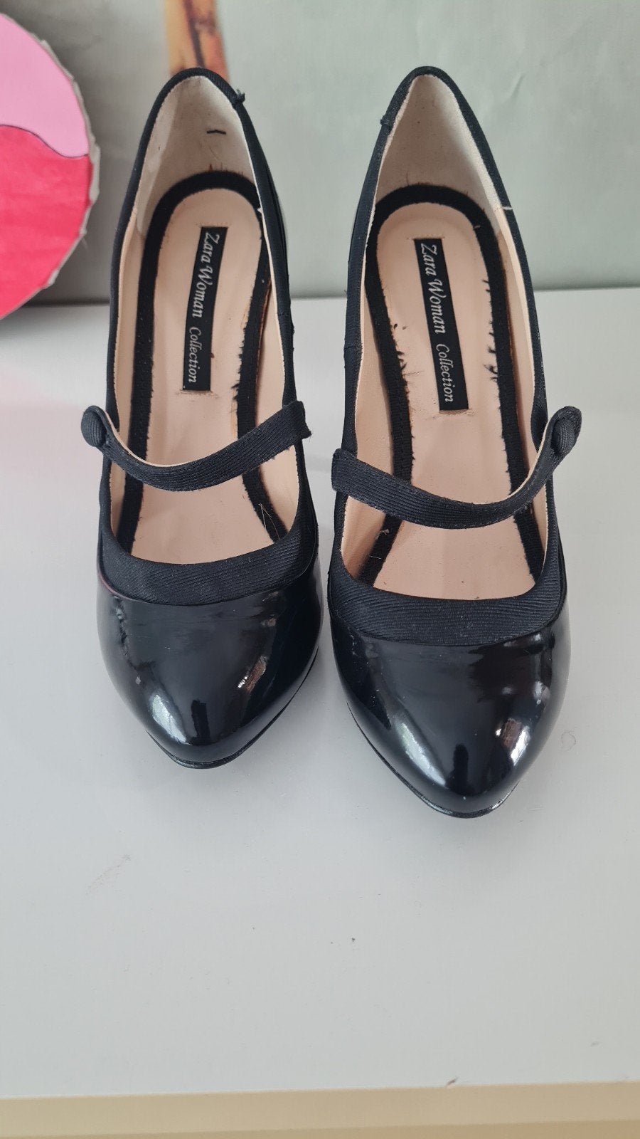 Escarpins vernis Zara – Pointure 38, Escarpins, Comme neuf, Enlèvement, Zara,