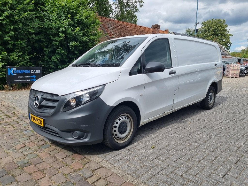 Mercedes Vito 116 CDI Aut extra lang airco navi stoelverw., Automaat, USB, 4 cilinders, Wit