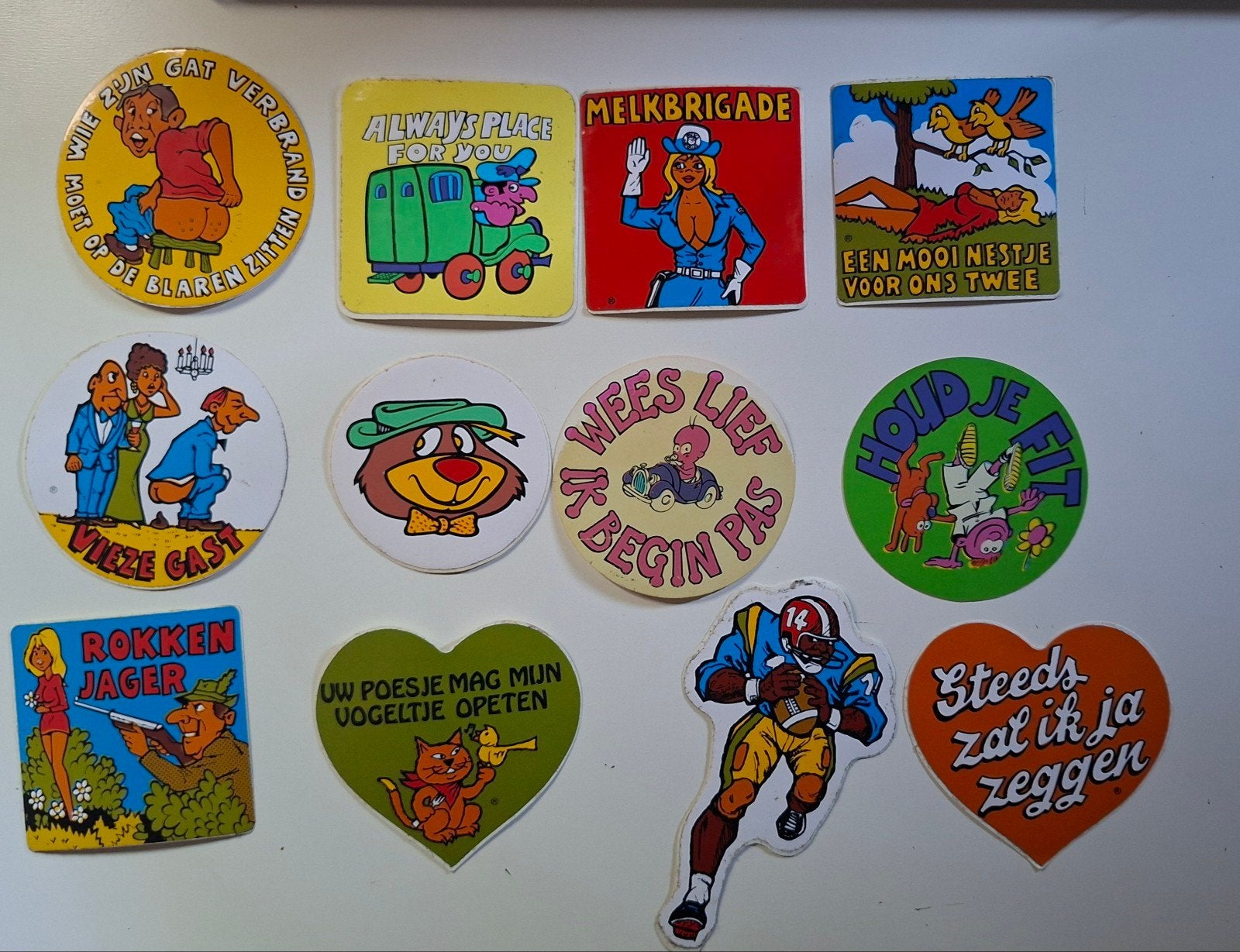 lot de 3 autocollants de fête foraine, Collections, Enlèvement ou Envoi, Comme neuf, Autres types