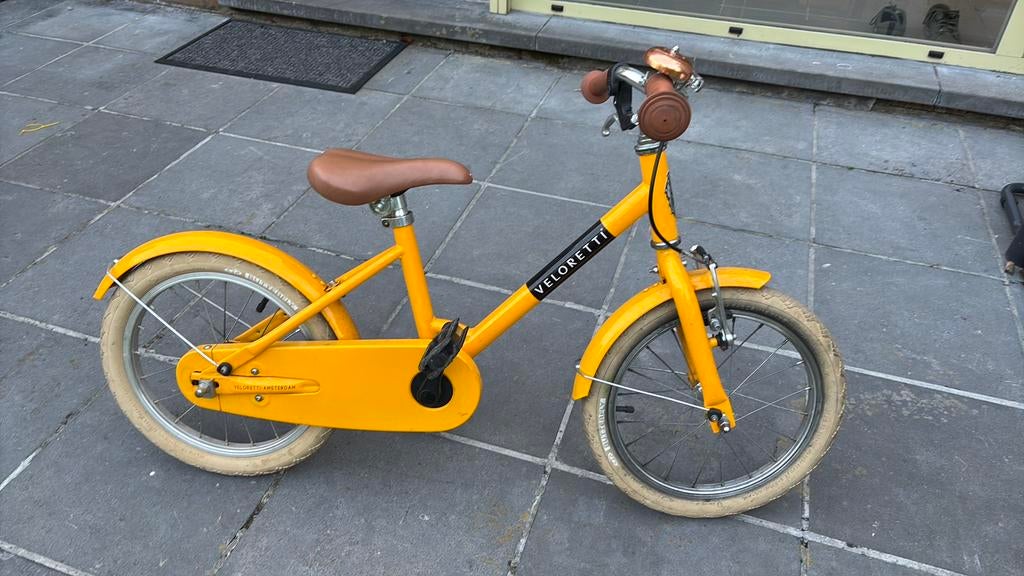 Veloretti geel 16 inch, Fietsen en Brommers, Ophalen, Gebruikt, 16 tot 20 inch
