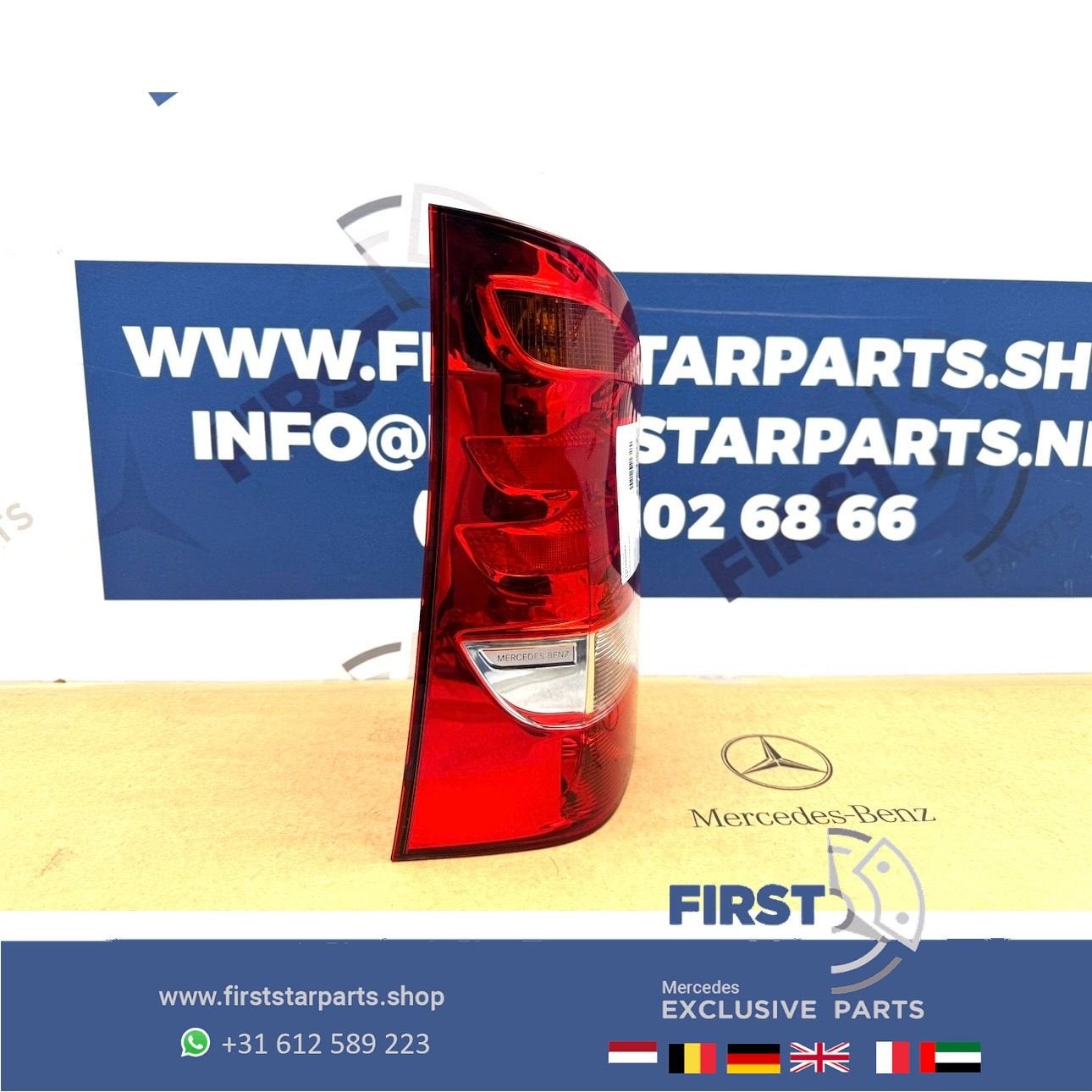 W447 ACHTERLICHT V KLASSE LINKS Mercedes VKlasse 2014-2024 O, Auto-onderdelen, Gebruikt, -, Ophalen of Verzenden, -