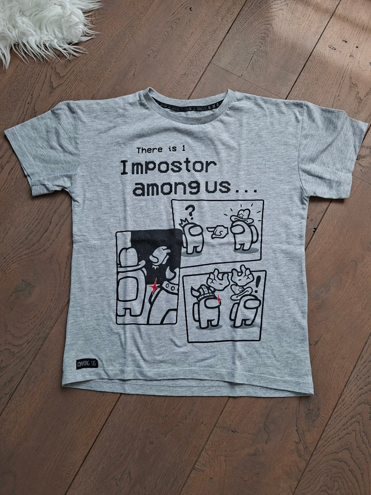 Maat 146 : t-shirt Among us imposter, Kinderen en Baby's, Kinderkleding | Maat 146, Among us, Ophalen of Verzenden, Zo goed als nieuw