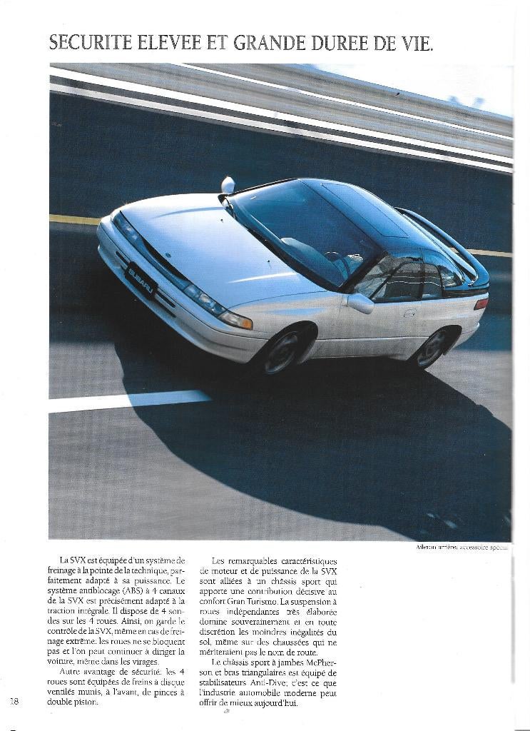 SUBARU SVX, 1993, Enlèvement ou Envoi, Comme neuf, Mitsubishi