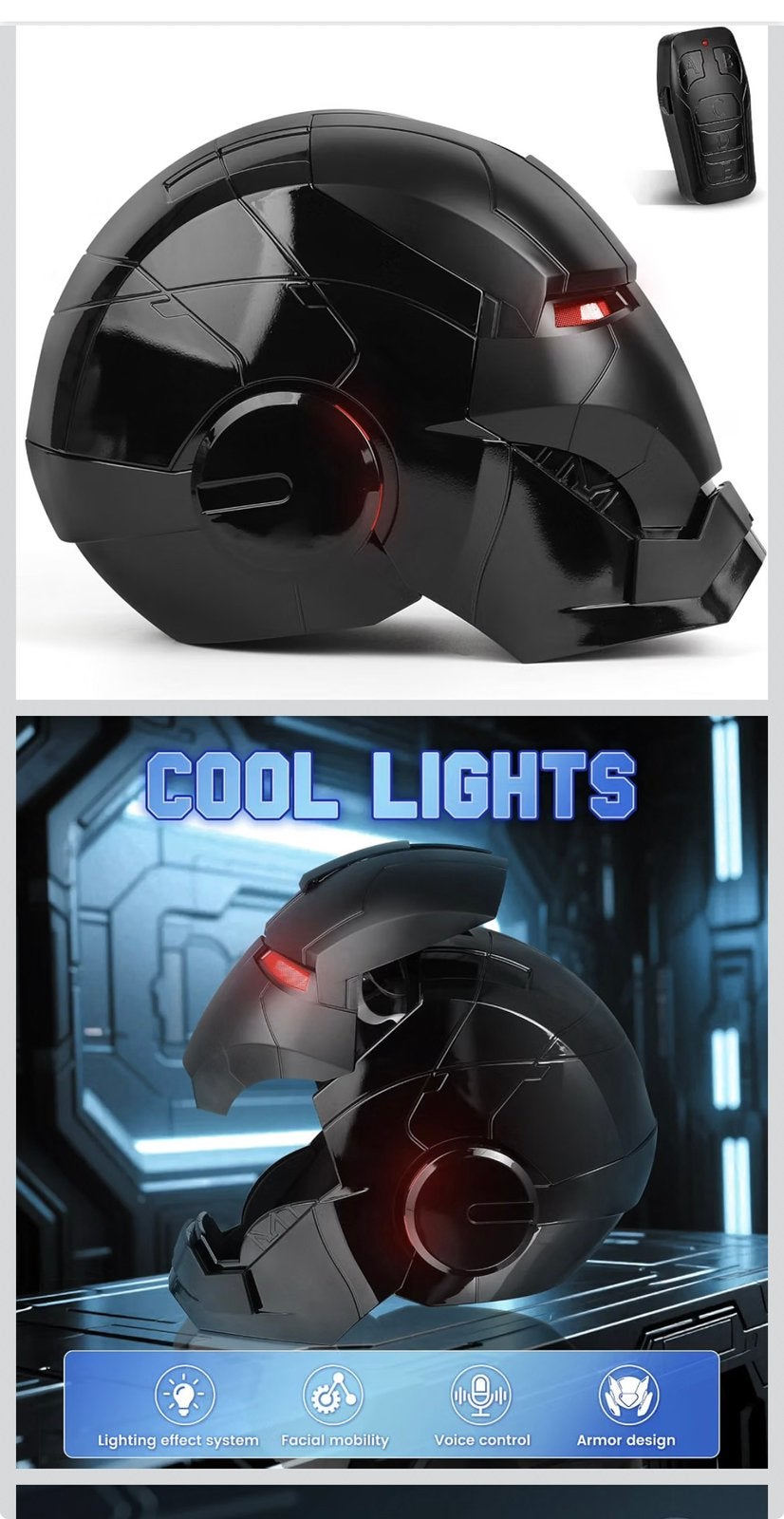 Iron man helm black, Ophalen of Verzenden, Zo goed als nieuw
