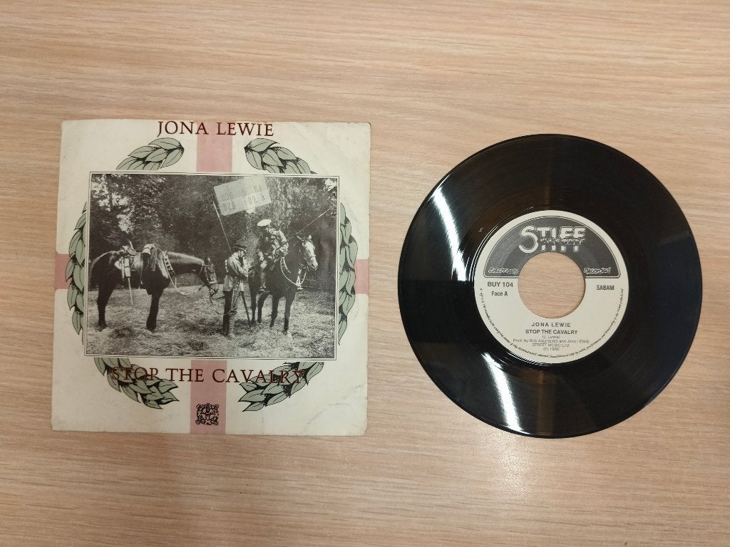 Vinyles 45 tours – Jona Lewie – Stop The Cavalry., Enlèvement ou Envoi, Pochette photo, 7 inch, 1970 - 1979
