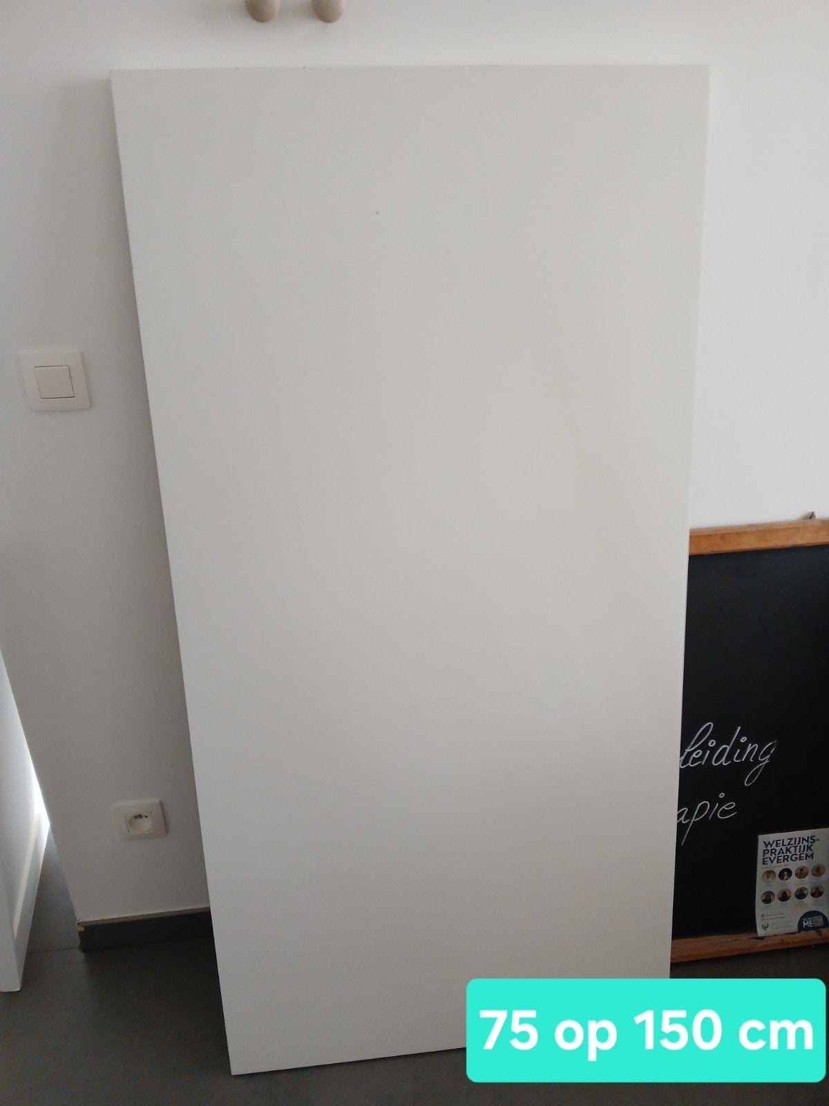 Tafelblad ikea wit linnmon (en poten), Maison & Meubles, Enlèvement, IKEA, Blanc