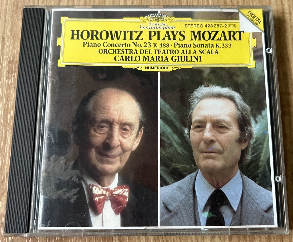 CD Horowitz Plays Mozart / Carlo Maria Giulini, Ophalen of Verzenden, Zo goed als nieuw, Mozart