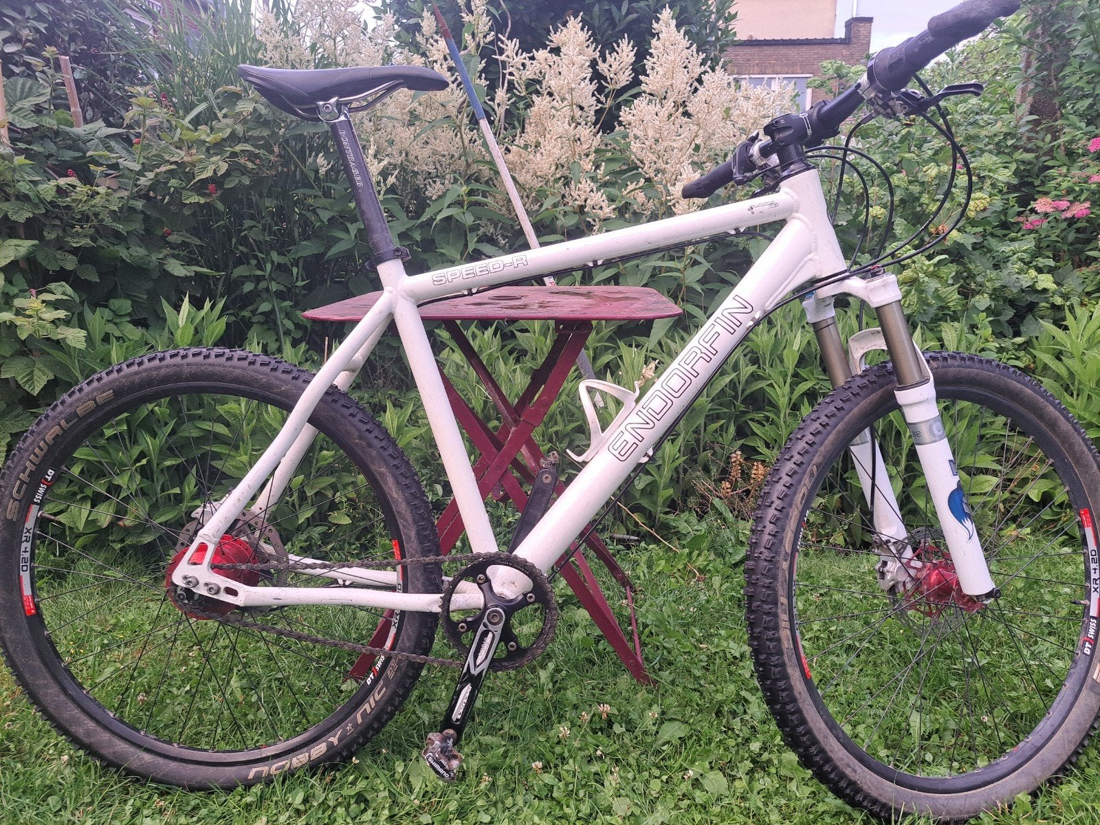 Endorfin speed-r rohloff 26 inch mountainbike, Gebruikt, Hardtail, 49 tot 53 cm, Schijfrem
