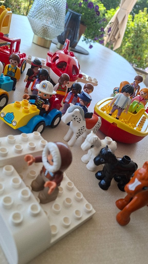 Duplo / Playmobil, Kinderen en Baby's, Overige thema's, Ophalen of Verzenden, Zo goed als nieuw, Inclusief minifiguren