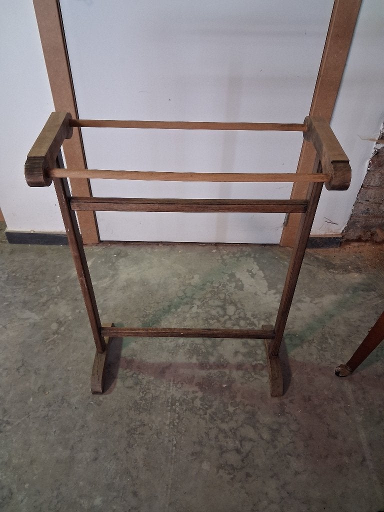 vintage houten handdoekhouder, Ophalen