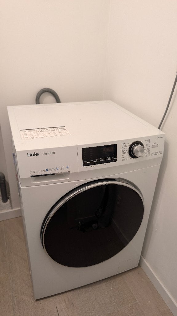 Haier wasmachine 8 kg – ophalen laatste week november, Ophalen, 1200 tot 1600 toeren, Gebruikt, Handwasprogramma