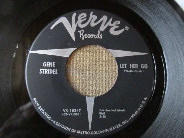 Gene stridel - Let Her Go / One More Fool And One More, Gebruikt, Originele persing, 7 inch, Ophalen of Verzenden